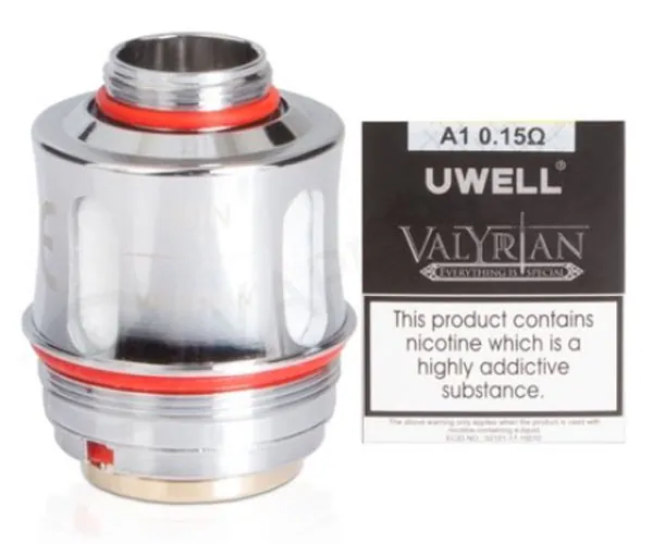 2pc Uwell Valyrian Replacement Coils, Sub Ohm (0.15 ohm)