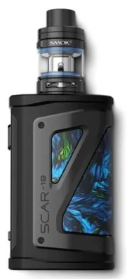 SMOK 2ml Scar 18 230W Waterproof with TFV9 EU Tank (Blå)