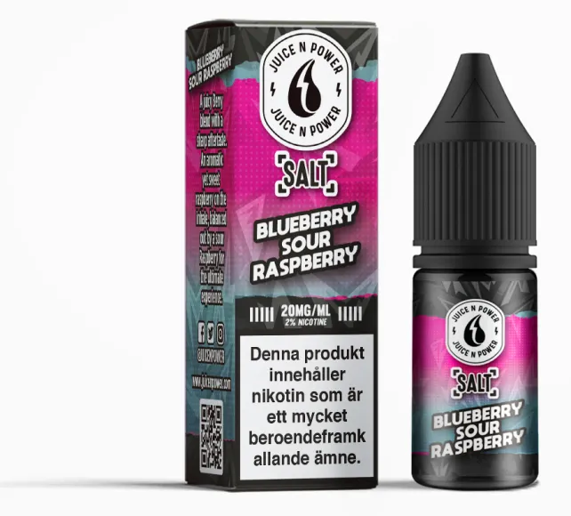[800010] Juice N Power Salt Blueberry Sour Raspb 10 ml 20mg
