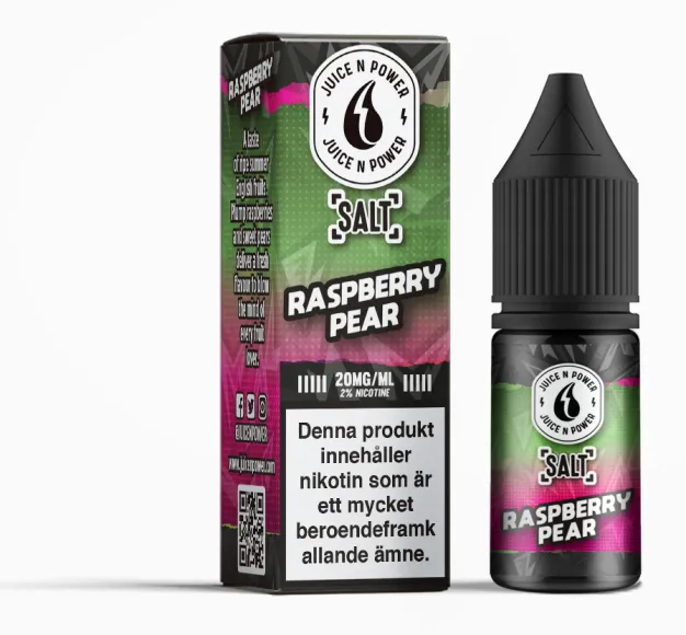 [800016] Juice N Power Salt Raspberry Pear 10 ml 20mg