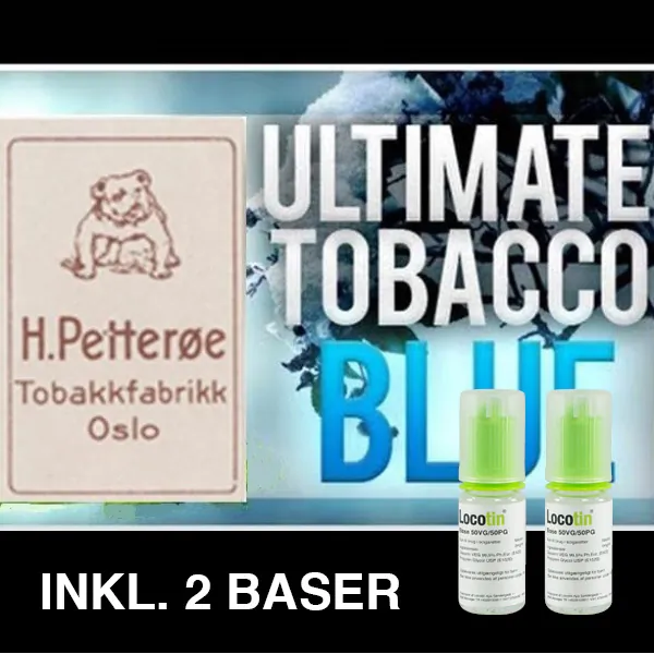 ePuff eLiquid Kit - Peters Blue Tobacco 30 ml (70VG/30PG, Uden booster)