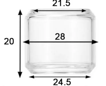 eLeaf Ello Duro convex Glass tube 4ml.