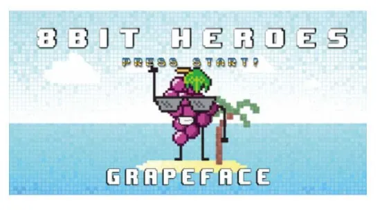 (B)(M)8Bit Heroes Grapeface - 10 ml