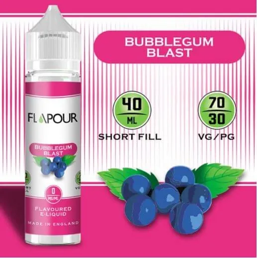 (S)(M)Flapour - Bubblegum Blast - 40 ml