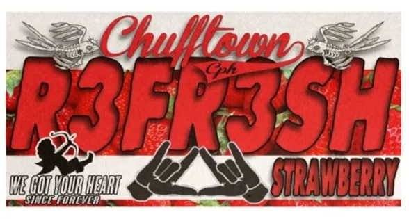 10 ml Pink-Mule Chuff Town - R3fr3sh Strawberry