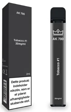 [9947] AK 700 - Tobacco #1 engangs e-cig