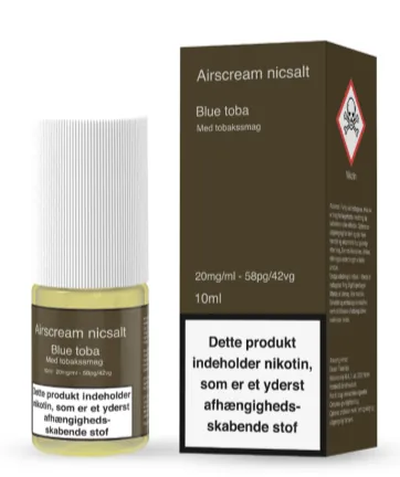 [1062] Airscream Nicsalt Blue Toba 10 ml 58/42 20 mg