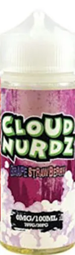 Cloud Nurdz Grape Strawberry 100 ml Short Fill