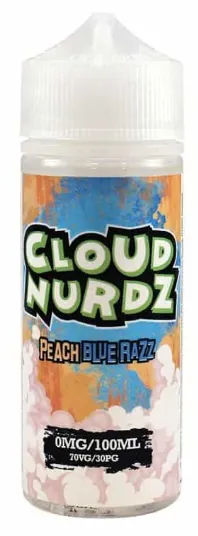 Cloud Nurdz Peach Blue Razz 100 ml Short Fill