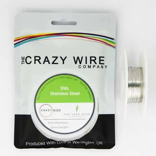 Crazy Wire - Flat Ribbon Wire SS316L - 100m