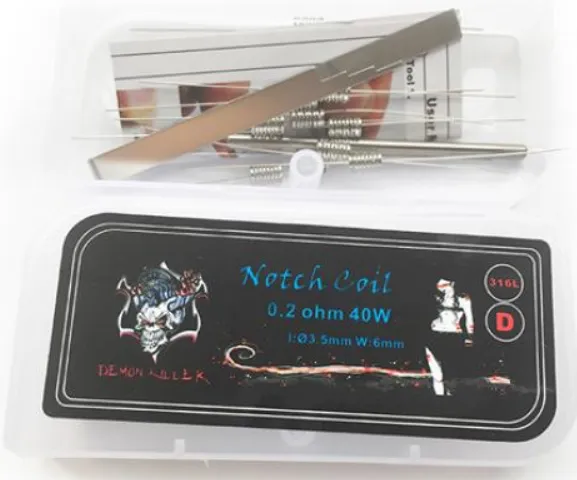 Demon Killer Notch Coils 0.2ohm 10pcs.