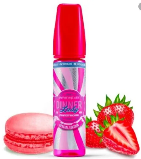 [9216] Dinner Lady - Strawberry Macaroon - 20- 60 ml