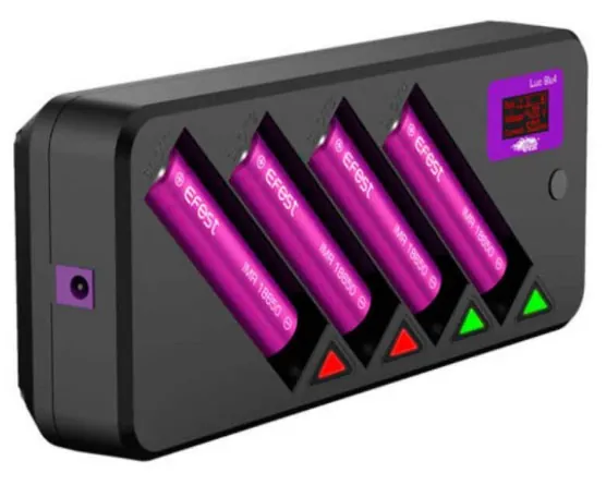 [8004] Efest LUC Blu4 Bluetooth 4 Bay Charger