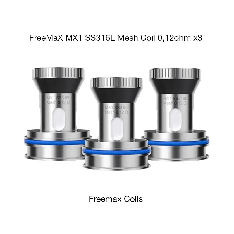 FreeMaX MX1 SS316L Mesh Coil 0,12ohm x3