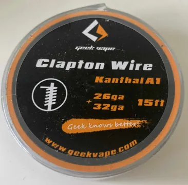 [778013] Geekvape Kanthal A1 26GA+32GA Clapton wire 15ft.