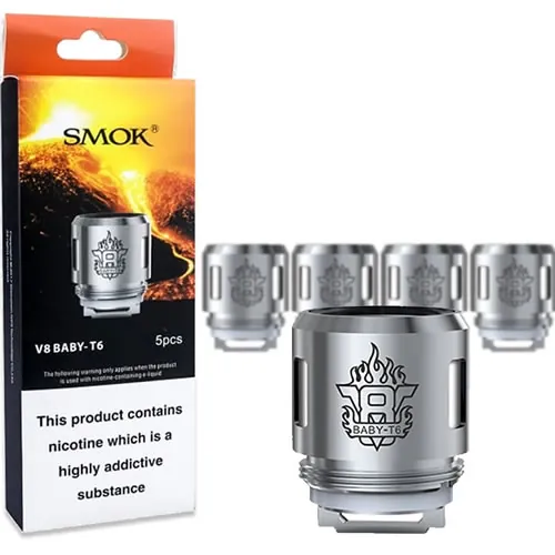 SMOK V8 Baby-T6 Sextuple Coil - 5pcs
